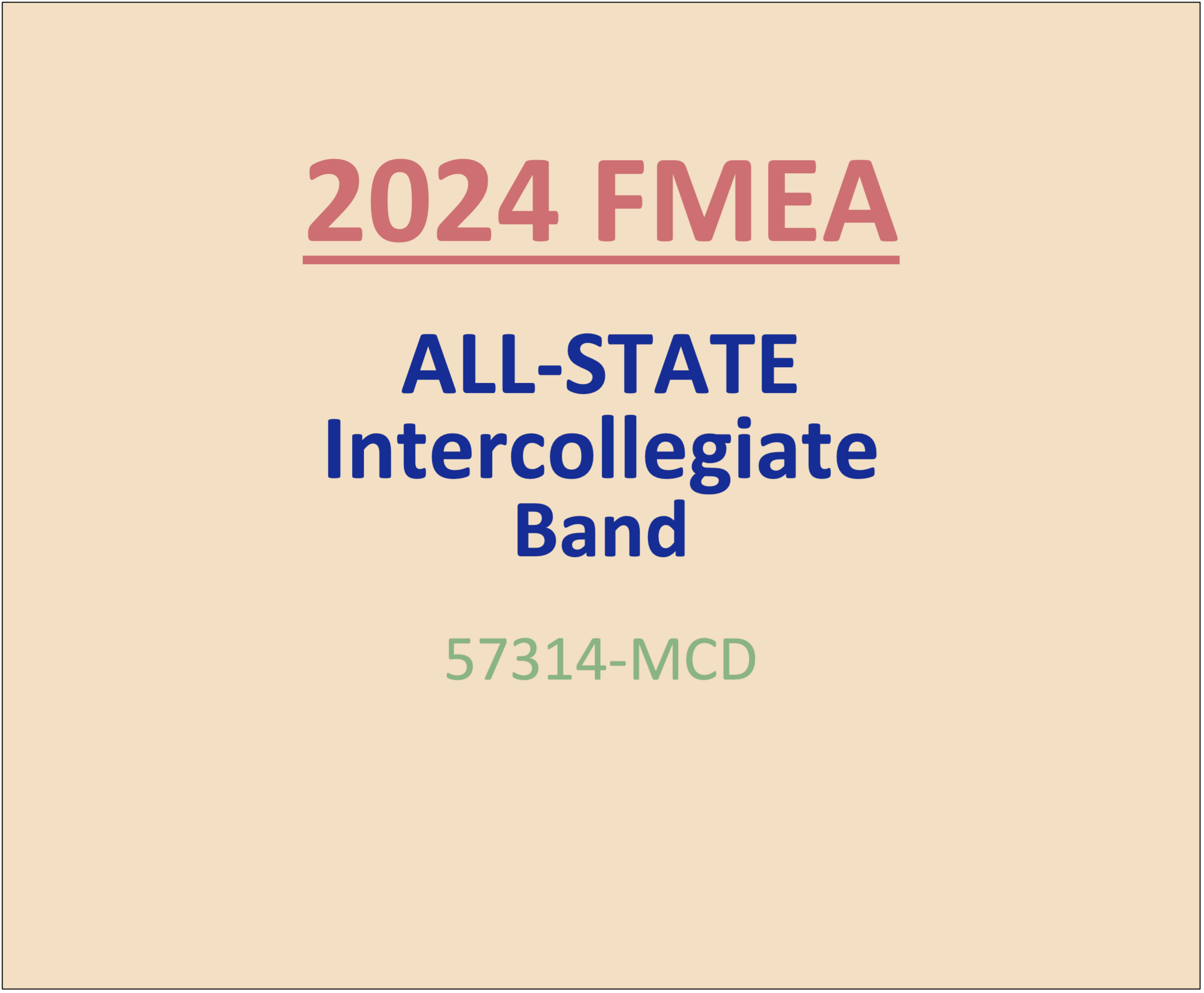 Fmea All State 2024 Kathy Thelma